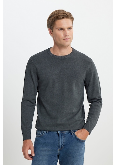 AC&Co / Altınyıldız Classics Erkek Antrasit-melanj Standart Fit Normal Kesim Bisiklet Yaka Triko Kazak Antrasit Melanj AC&Co / Altınyıldız Classics Erkek Antrasit-melanj Standart Fit Normal Kesim Bisiklet Yaka Triko Kazak Antrasit Melanj