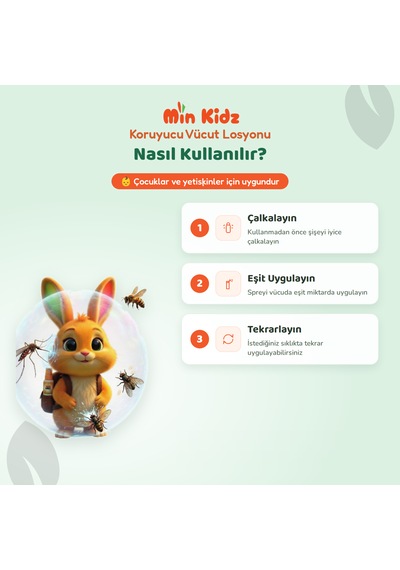 Min Kidz Nemlendirici Vücut Spreyi Losyon