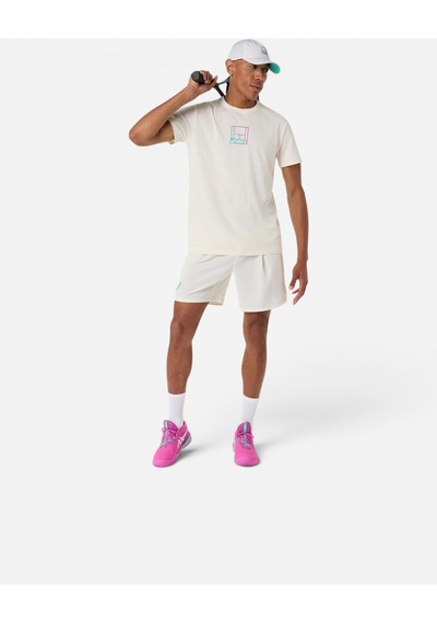 Asics Court Core Graphıc Tee Erkek Bej Kısa Kollu Tshirt 2041a355-100