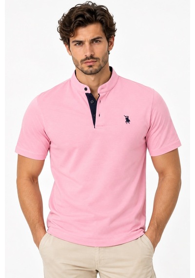 T9560 Dewberry T-shırt-düz Pembe