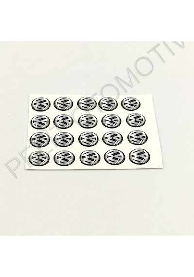 Volkswagen Anahtar Logosu 1 Adet 10mm 3c0837891 Siyah