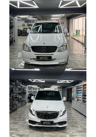 Mercedes V Klass Vito Viano 2006-2015 Uyumlu 2023 Maybach Yükseltme Dönüşüm Body Kit Seti-hazır Stok-kesme Yok