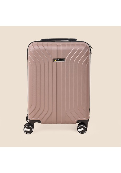 Vertical Line Kabin Boy Abs Valiz - Platin - 57x37x23 Cm Çok Renkli