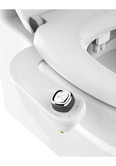 Bide Tuvalet Takımı Beyaz Çift Nozzle Taze Su Sprey Elektriksiz Kolay Montaj Pirinç Giriş Ve Iç Valf Çok Renkli