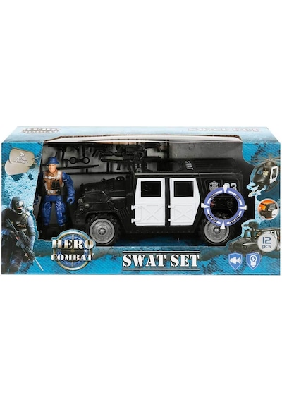 Sesli ve Işıklı Polis Oyun Seti-Jeep