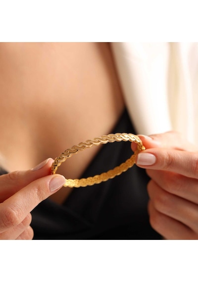 Sembol Gold Altın Sarmaşık Kelepçe Füzyon