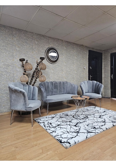 Zafir Papatya Çay Seti Koltuk Takımı Krom Sivriltme Ayak, Balkon, Salon, Ofis, Cafe Koltuk Takımı Gri Zafir Papatya Çay Seti Koltuk Takımı Krom Sivriltme Ayak, Balkon, Salon, Ofis, Cafe Koltuk Takımı Gri