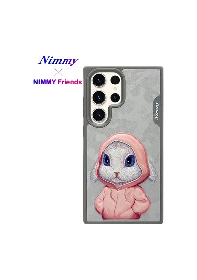 Samsung Galaxy S24 Ultra Tavşan Figürlü Fashion Pet Kılıf 3d Pembe Detaylı Tasarım Kapak Giyim Tarzı çok renkli