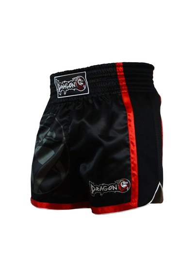 Dragondo Mt3092 Muay Thai Kick Boks Şortu Dijital Baskılı Siyah Şort