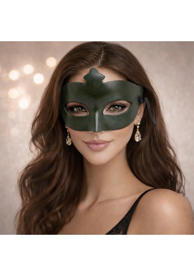 Haki Yeşil Gizemli Masquerade Balo Maskesi Diğer