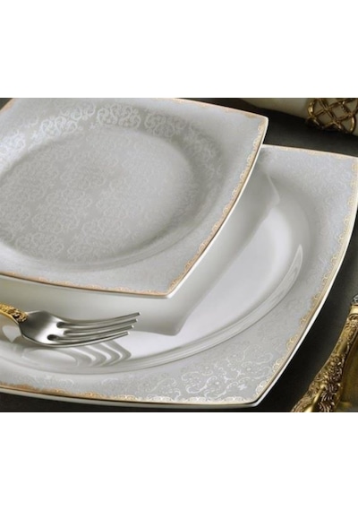 Aryıldız 60 Parça Bone Square Yemek Takımı 31018