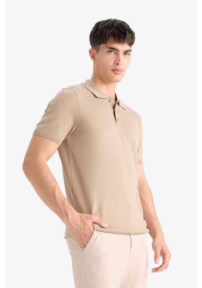 DeFacto Standart Fit Polo Yaka Kısa Kollu Triko Tişört E3241AX25SPBG129