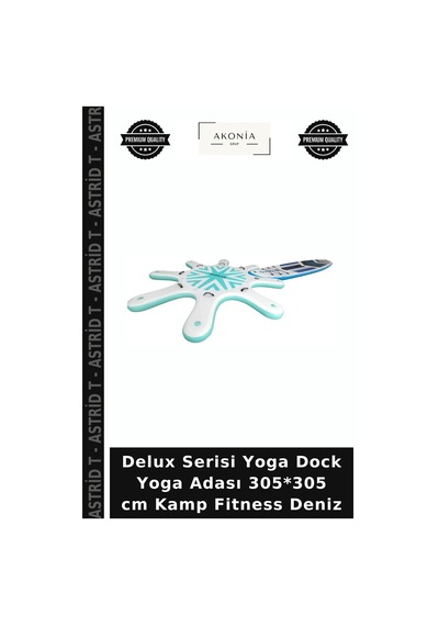 Delux Serisi Yoga Dock Yoga Adası 305 305 Cm Kamp Fitness Deniz Çok Renkli