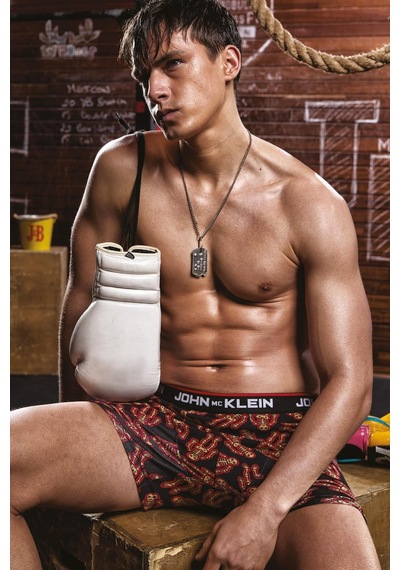 Cazibella İskelet Desen Lastikli Erkek Boxer-10 Siyah
