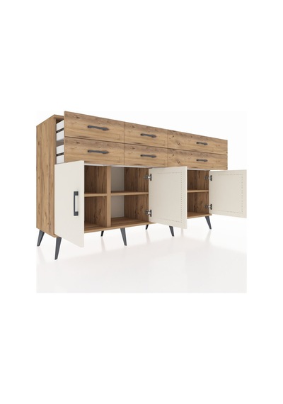 Hyperion Konsol 3 Raflı 6 Çekmeceli 4 Kapaklı 176x44x99 Çam-aytaş Çam-aytaşı/çam Hyperion Konsol 3 Raflı 6 Çekmeceli 4 Kapaklı 176x44x99 Çam-aytaş Çam-aytaşı/çam