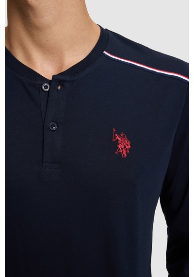U.S. Polo Assn. Erkek Lacivert Pijama Takımı 50333256-vr033