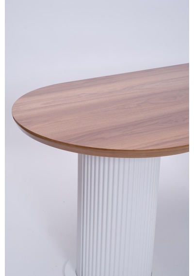 Bohem Boyalı Highgloss Mdf Yemek Masası 90 170 Ceviz