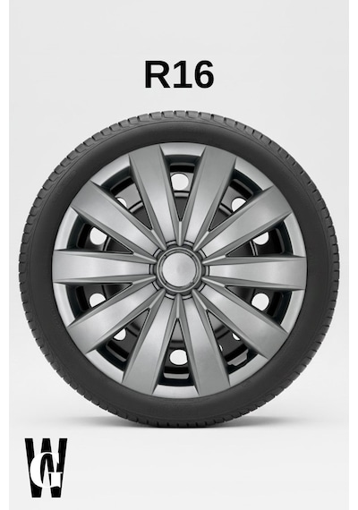 Renault Clio 4 16 İnç Jant Kapağı 4 Adet Gri G117