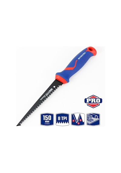 Workpro Wp215017 150mm Hızlı Kesim Profesyonel Bı-metal Alçıpan Testeresi Fr Wp215017