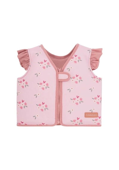 Flamingueo Neopren Yüzme Yardımcı Yeleği Valley Pembe