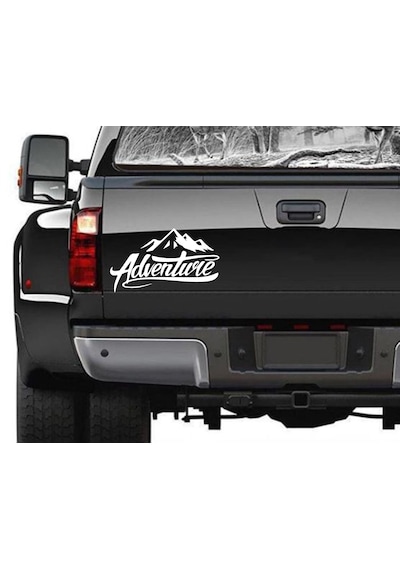 Adventure Sticker - Dağ Kamp 4x4 Off Road Pickup Sticker - Araba Oto Motosiklet Karavan Sticker - 00007 12X7 Cm