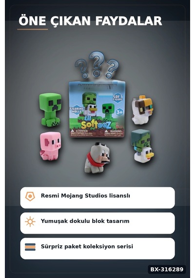 Lil Softeez Sürpriz Paket Oyuncak Figürü - 8x8x8 Cm Kutu, 1 Adet Asorti Bx-316289