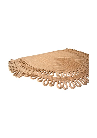 Ayrex Handwoven Jüt Kapı Önü Karşılama Paspası Moderin Tasarım Hasır El İşi Çift Taraflı Paspas Ev Ofis Karav Diğer