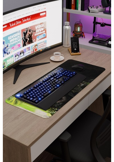 Call Of Duty Kaymaz Dikişli Kauçuk Oyuncu Mousepad V5 - 70x30 Xl Gaming Mouse Pad Fare Altlığı