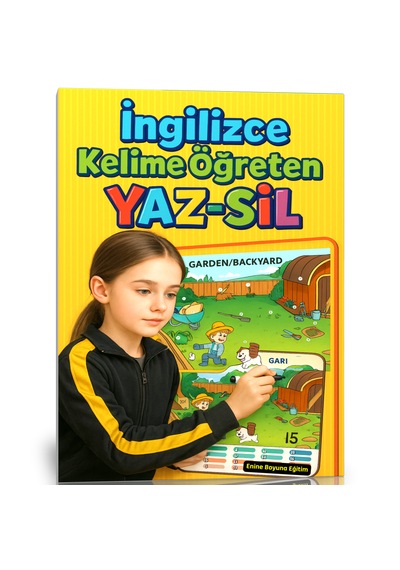 İngilizce Kelime Öğreten Yaz-sil Seti 20 Günde 400 Kelime Öğren
