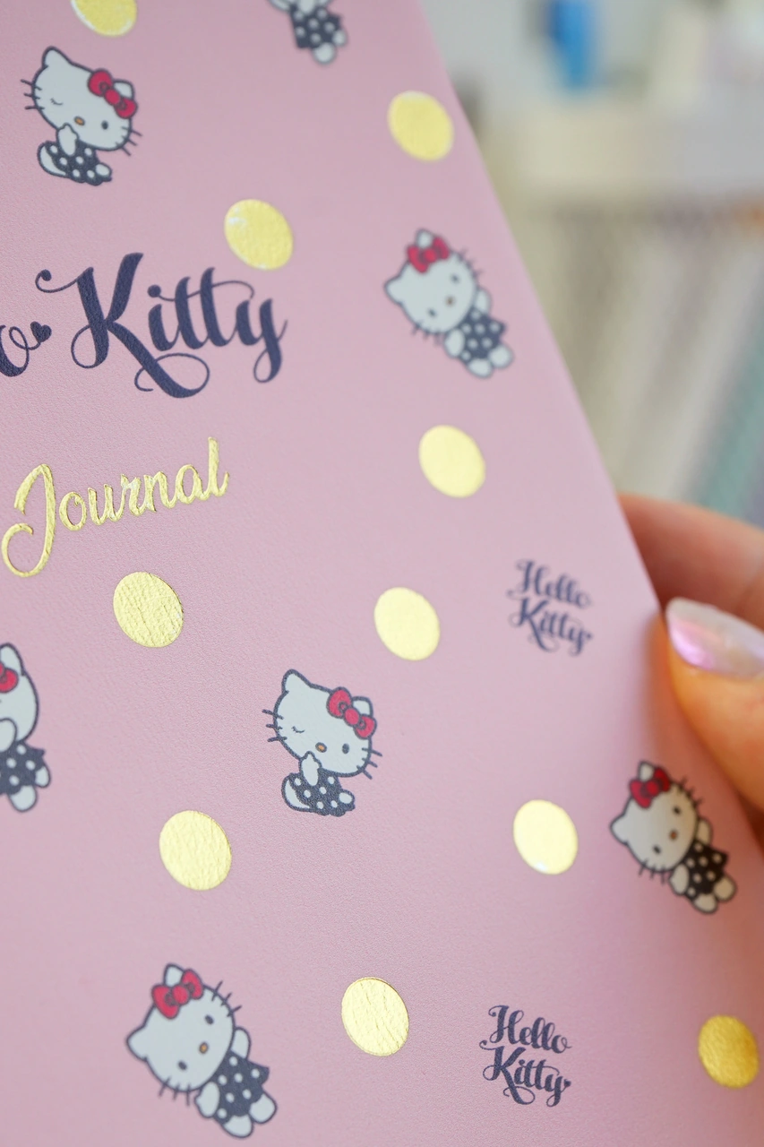 Hello Kitty Smyth Flexy Vegan Deri Kapaklı Defter 13x18 Cm, Çizgili, Koleksiyon Kapaklar Pudra Pembe