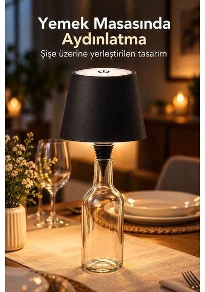 Type C Girişli Şişe Lambası Dekoratif Konik Tasarım Diğer 99773474