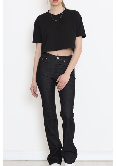 Mokashopin - İspanyol Paça Kot Pantolon Koyufüme - 18201.1431. 001