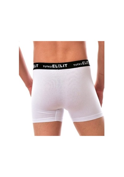 Tutku Elit Modal Elastan Spor Boxer Elt-1252 6'lı Paket Beyaz