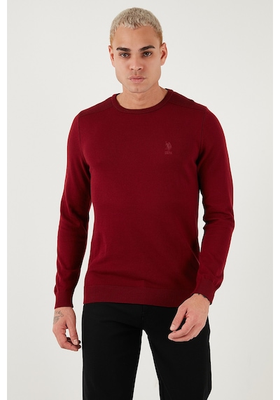 U.S. Polo Assn. U.s. Polo Assn Erkek Kazak G081sz0tk2226959 Bordo Bordo
