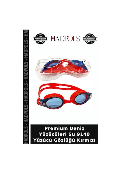 Premium Deniz Yüzücüleri Su 9140 Yüzücü Gözlüğü Kırmızı