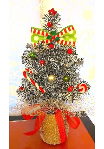 Yılbaşı Ağacı Lux Silver Süslemeli 40cm