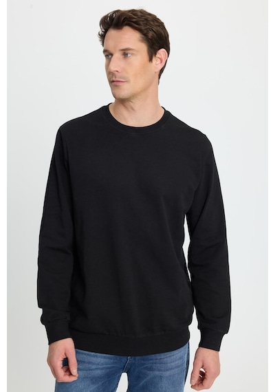 Tudors Erkek Relax Fit Rahat Kesim %100 Pamuk 2 İplik Bisiklet Yaka Siyah Sweatshirt-41514 Siyah Tudors Erkek Relax Fit Rahat Kesim %100 Pamuk 2 İplik Bisiklet Yaka Siyah Sweatshirt-41514 Siyah