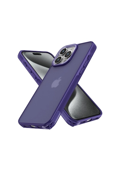 Apple Uyumlu iPhone 14 Pro Uyumlu Kılıf Elegant Kapak - Derin Mor