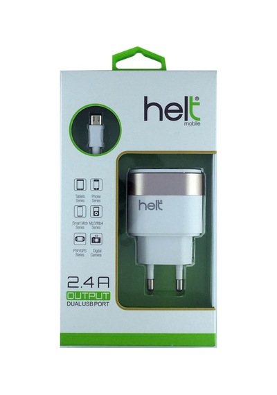 Helt Ht-12 2 Çıkışlı 2400 Mah Ev Tipi Şarj Cihazı + Micro Kablo (469315016)