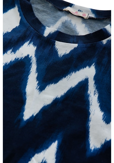 Kadın Pamuklu Önden Bağlamalı Desenli Crop T-shirt Pijama Takımı Ko7300ts Ko7300ts-2 Kadın Pamuklu Önden Bağlamalı Desenli Crop T-shirt Pijama Takımı Ko7300ts Ko7300ts-2