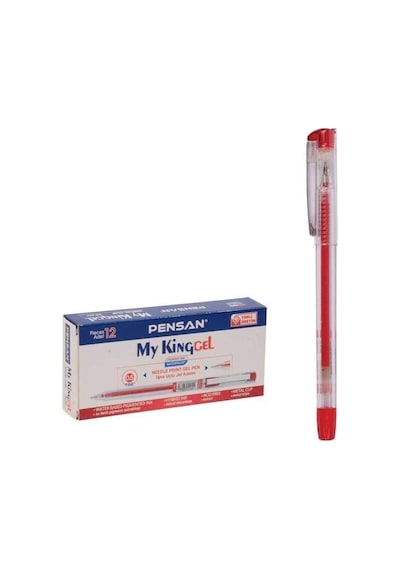 Pensan 6405 My-kıng Jel Metal Klips Klm Kırmız 0,5 12'li Paket - Pe06405kırmızı Genel