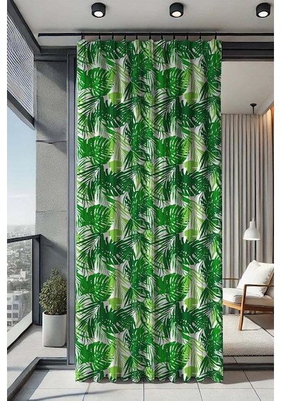 Nelazım Su Geçirmez Desenli Oxford Balkon Perdesi, 200 X 350, Tropikdesenoxfordbalkonperde200x350m, Tropik Diğer
