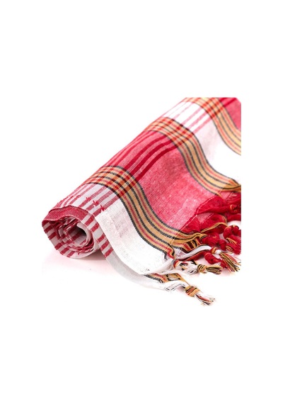 Pamuklu Banyo Plaj Seyahat Havlusu Hamam Peştamal 80 X 180 Cm Kırmızı Hamam Peştemal