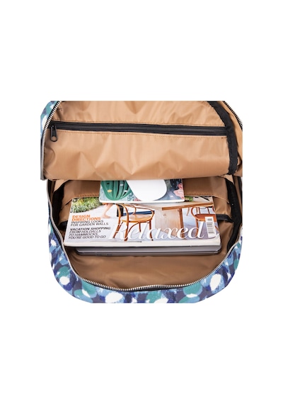 Bloominbag Eternal Circles 13-14 İnç Macbook / Laptop Sırt Çantası Mavi - Beyaz