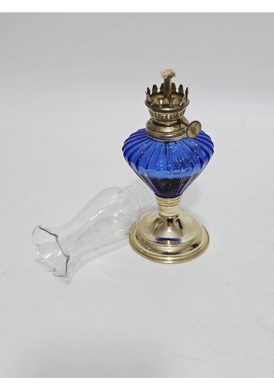 Antika Elmas Şeklinde Cam Gaz Lambası 037 Sarı