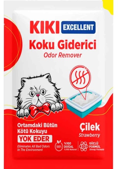 Kıkı Kedi Kumu Koku Giderici Toz Çilek 25 G