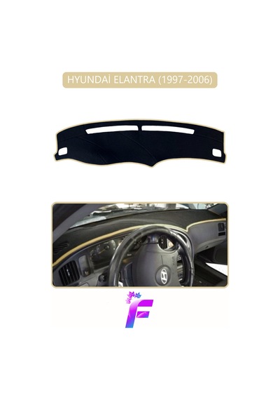 Hyundai Elantra 1997-2006 Uyumlu Torpido Örtüsü Yansıma Önleyici Hızlı Montaj Koruma G7 Torpido Halısı