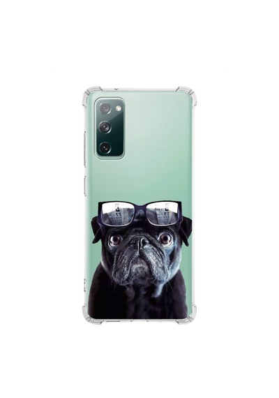 Samsung Galaxy S20 Fe Uyumlu Köpek 3 Baskılı Şeffaf Köşe Korumalı Antişok Kılıf