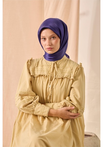 Silk Home Düz Shiny Eşarp 75006-68 mor