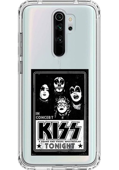 Xiaomi Redmi Note 8 Pro Uyumlu Şeffaf Kılıf Kiss Tasarımlı